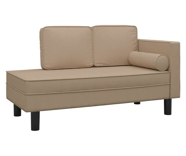 Pohovka pro 2 osoby, cappuccino, ekologická kůže