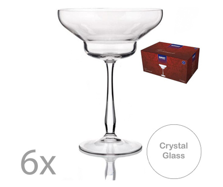 Set 6 pahare cocktail, Bohemia Cristal, Banquet Margarita, 380 ml