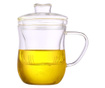 Ceainic cu infuzor Quasar & Co.®, 350 ml, tee for one, sticla, termorezistent, transparent
