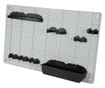 Стойка Concepto за инструменти и ключове, Перфорирана, Монтаж на стена, 100 x 7 x 31 см