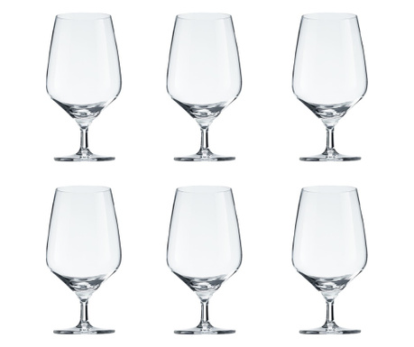 Set 6 pahare Schott Zwiesel, 625 ml, Bistro Line, sticla superioara-tritan, pentru vin alb/rosu, aperitiv, apa