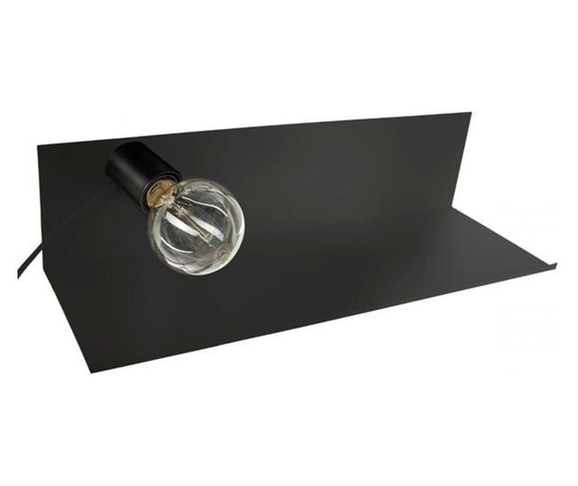 Етажерка Atmosphera, и магнитно лампа, 50 x 16 x 12 см, Черно