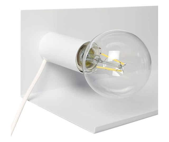 Етажерка Atmosphera, и магнитно лампа, 50 x 16 x 12 см, Бял