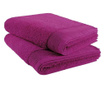 Set 2 prosoape baie, Move Frottana, 50 x 100 cm, 100% bumbac, 530 g/mp, bordeaux