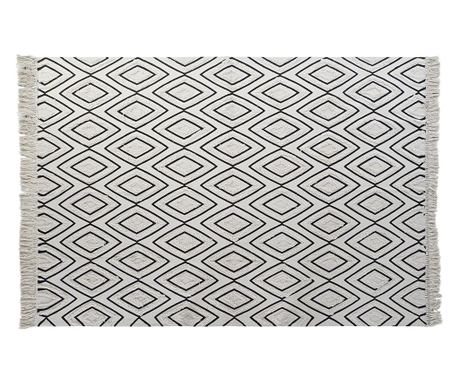 Килим DKD Home Decor Черен Бял (160 x 250 x 0,7 cm)