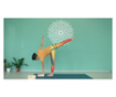 Caramida Yoga din lemn, natur, 22x11,4x7,4cm, set 2 buc
