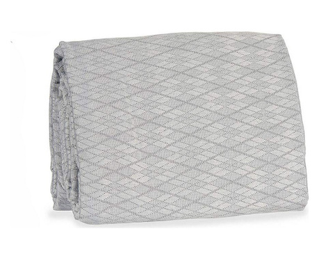 Покривка за легло Ромб Сив (240 x 260 cm)