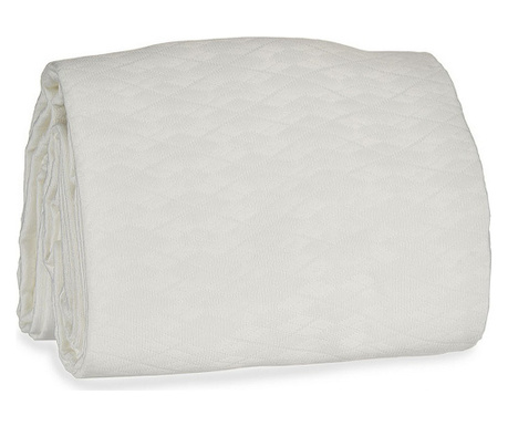 Покривка за легло Вълни Бял (240 x 260 cm)