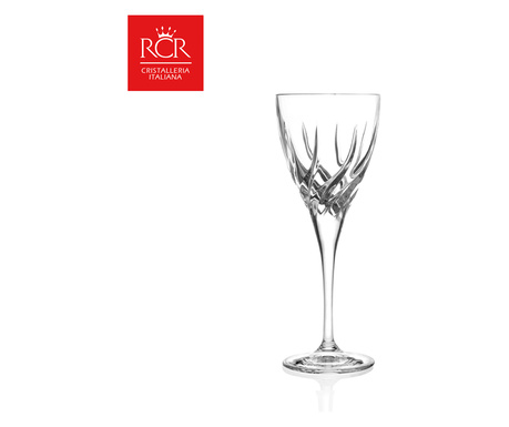 Комплект чаши за червено вино RCR Style Trix, Kристални, HoReCa, 6 броя, ХоРеКа