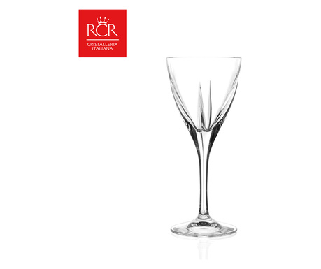 Комплект чаши за червено вино RCR Style Fusion, Kристални, HoReCa, 6 броя, ХоРеКа