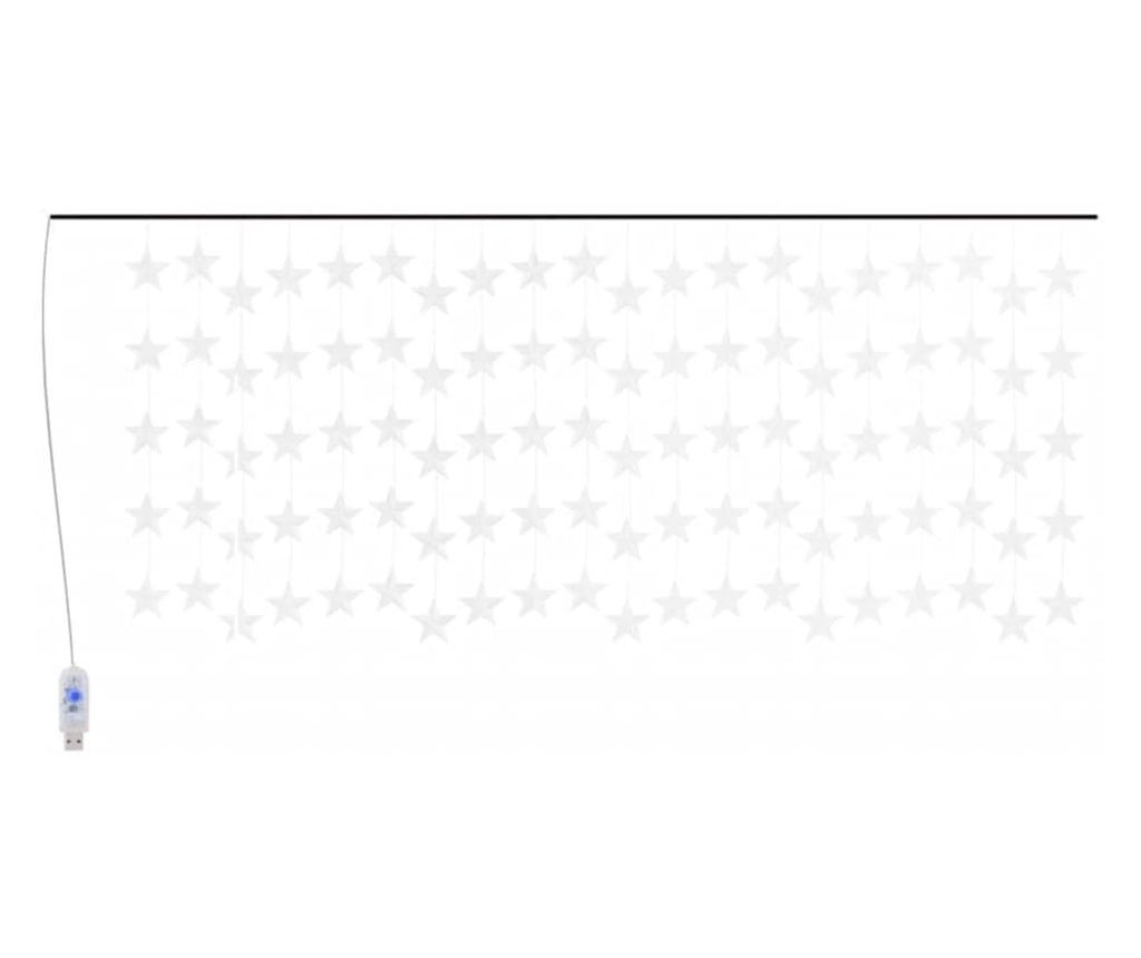 Instalacija svjetla zavjesa zvijezde 500 LED plava 8 funkcija - 2