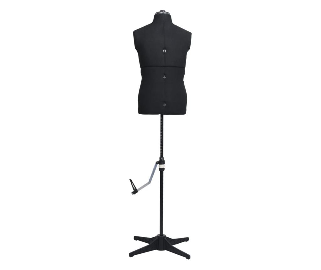 Manechin croitorie reglabil barbati, negru, dimensiune 37-45 - 4
