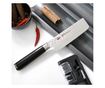 Nakiri kés Fissman-Kensei Kojiro, acél AUS-8, 14 cm, ezüst/fekete