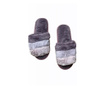 Papuci de casa decupati pentru dama, material textil, maro, marime 38-39 38-39 EU Maro