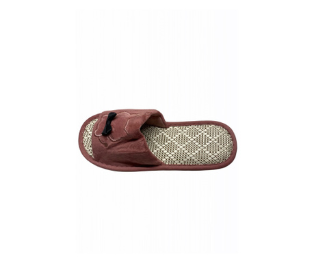 Papuci decupati pentru dama, roz pal, marime 40-41, 27 cm