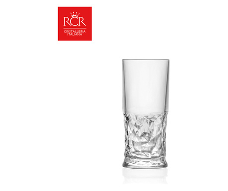 Комплект чаши за вода/безалкохолно RCR Style Sound Funky, Kристални, HoReCa, 6 броя, ХоРеКа
