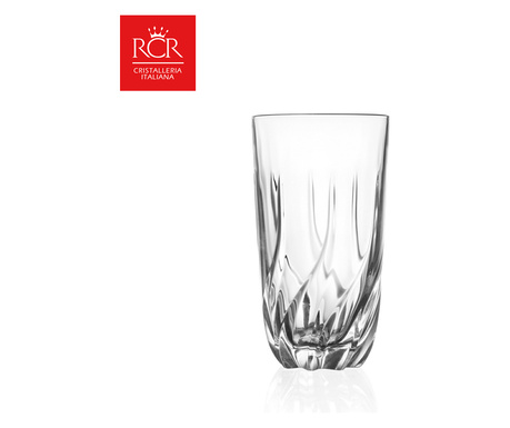 Комплект чаши за вода/безалкохолно RCR Style Trix, Kристални, HoReCa, 6 броя, ХоРеКа