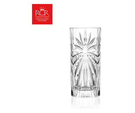 Комплект чаши за вода/безалкохолно RCR Style Oasis, Kристални, HoReCa, 6 броя, ХоРеКа