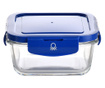 Херметическа Кутия за Обяд Benetton, Син, Пластмаса, Боросиликатно Стъкло, 690 ml