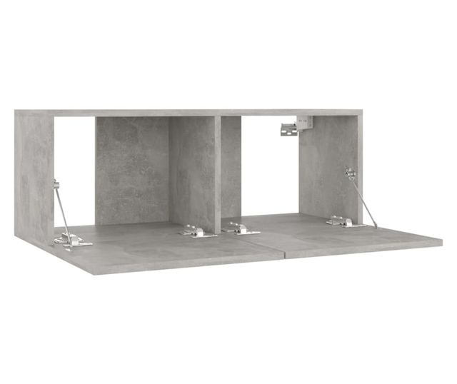 Set TV komoda, 3 kom., siva beton, PAL