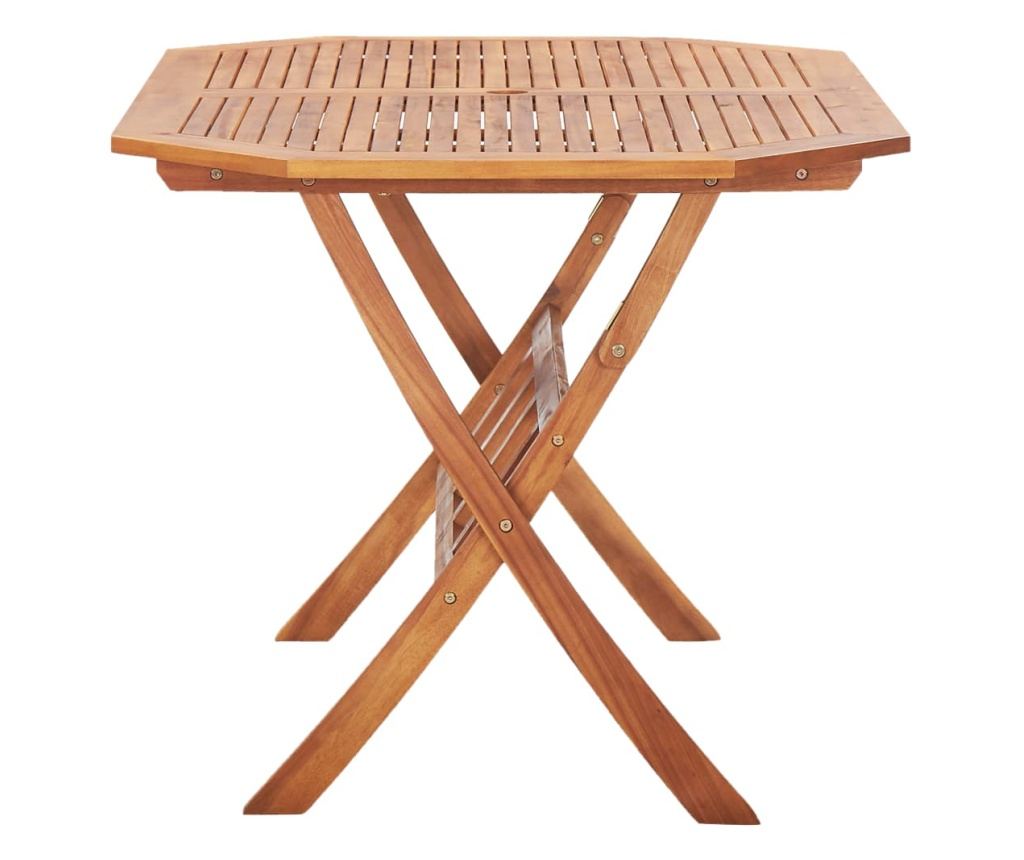 Sklopivi vrtni stol, 135x85x75 cm, masivno drvo akacije - 3