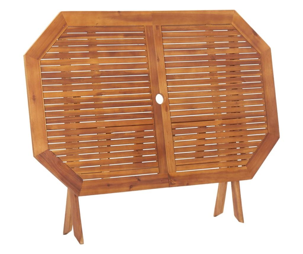 Sklopivi vrtni stol, 135x85x75 cm, masivno drvo akacije - 5