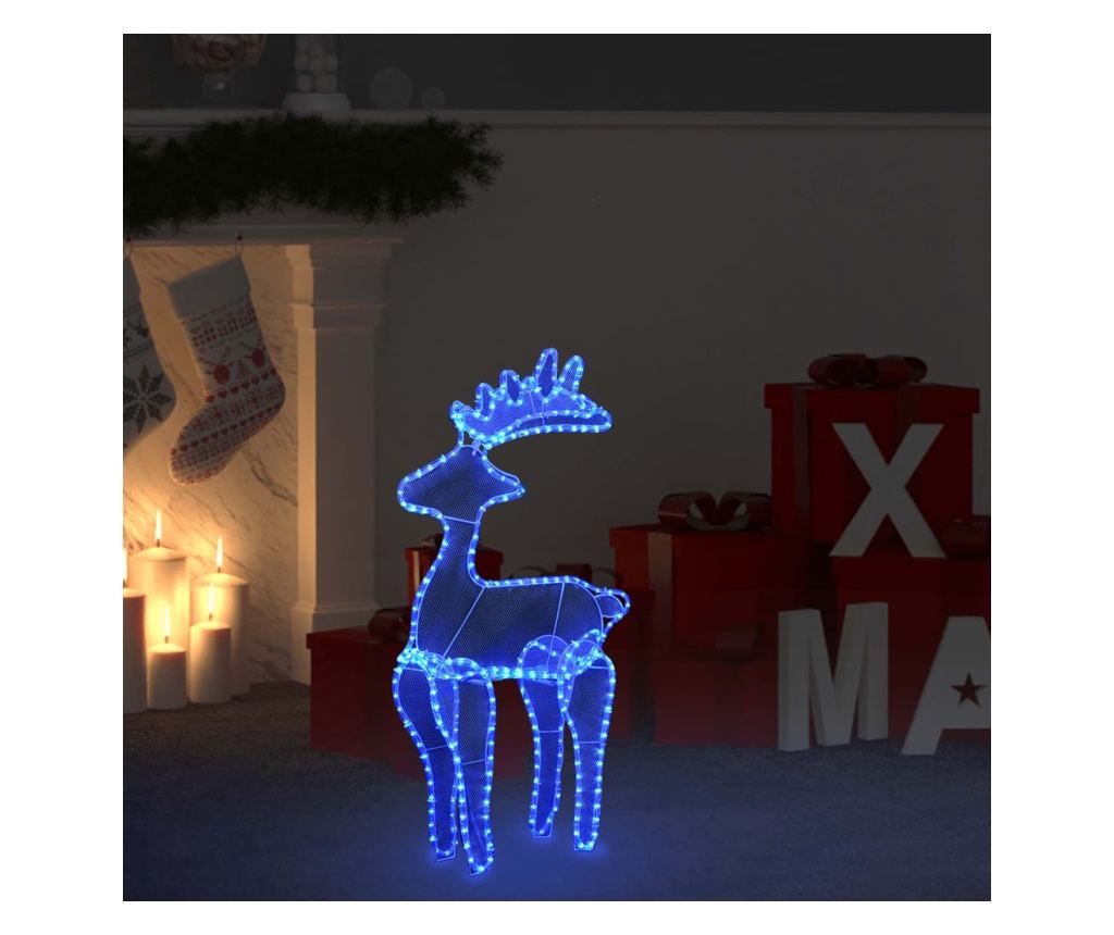 Božićni ukras jelen, s mrežom, 306 LED svjetala, 60x24x89 cm - 3