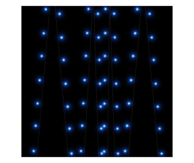 Solarna bajkovita svjetla 5 kom 5x200 LED Plava Unutarnja/Vanjska