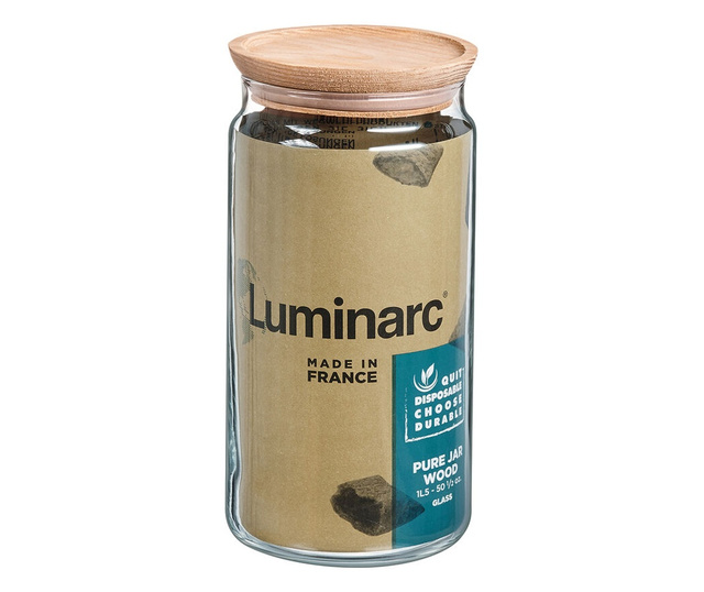 Буркан Luminarc Pure Jar, Кристал, 1,5 L