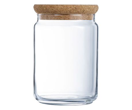 Буркан Luminarc Pure Jar, Кристал, Kорк, 1 L