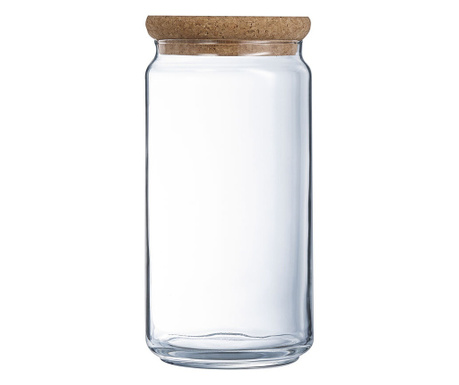 Буркан Luminarc Pure Jar, Кристал, Kорк, 1,5 L