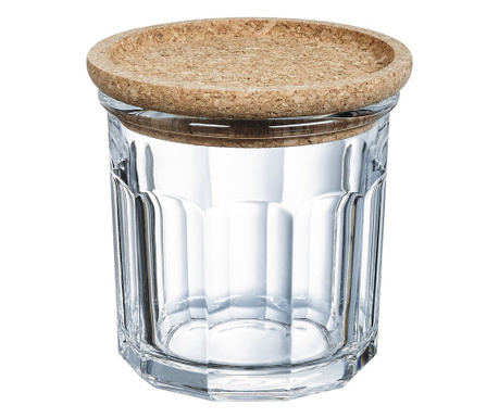 Буркан Luminarc Pure Jar, Кристал, Прозрачен, Kорк, 6 броя, 0,42 l