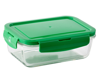 Кутия за обяд RAINBOW BE Benetton 1860 ml Зелен Боросиликатно Стъкло