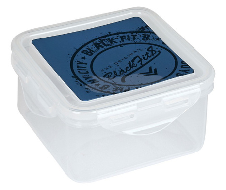 Кутия за обяд BlackFit8 Stamp Полиуретан Син (13 x 7.5 x 13 cm)