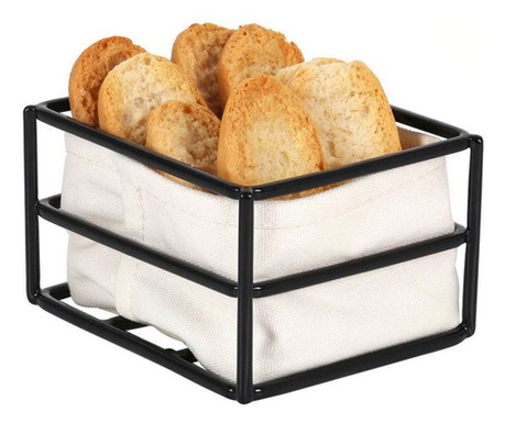 Кутия за Хляб Viejo Valle Черен Кошница 100% памук (12 x 10 x 7 cm)