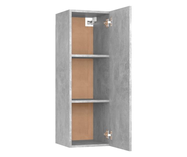 Komoda za TV, siva beton, 30,5x30x90 cm, PAL