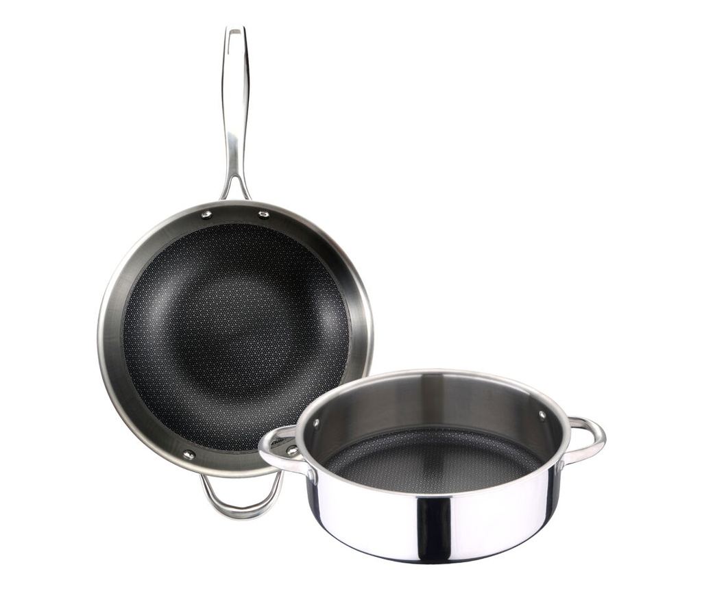Комплект тигани Masterpro Cookware Hi-Tech 3 Неръждаема стомана (2 pcs ...