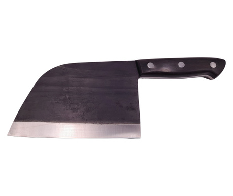 IdeallStore® satar kés, kézzel készített, Chef Choice, 29.5 cm, rozsdamentes acél, 480 g, fekete