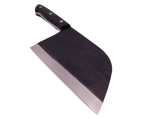 IdeallStore® szakácskés, kézzel készített, Chef Selection, 29 cm, 460 g, rozsdamentes acél, fekete