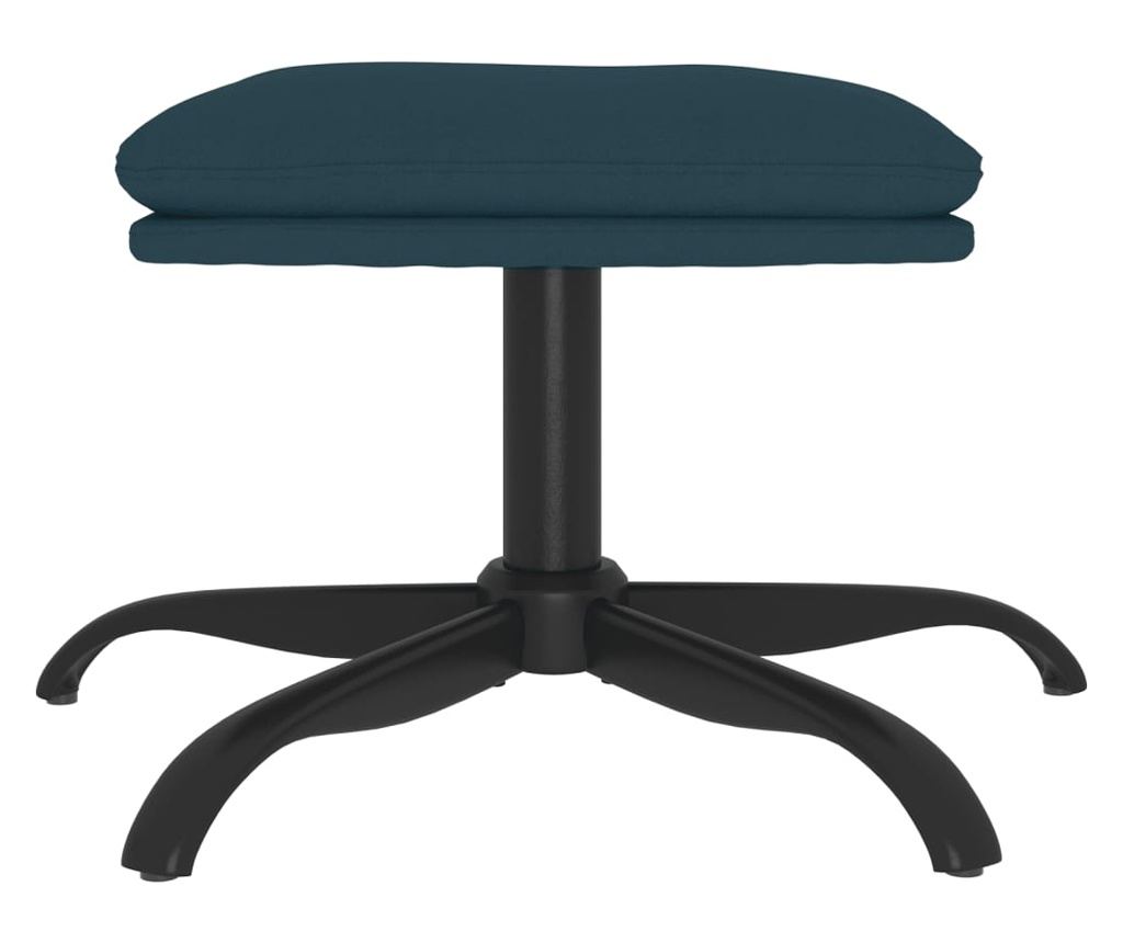 Табуретка, синя, 60x60x39 см, кадифе - 4