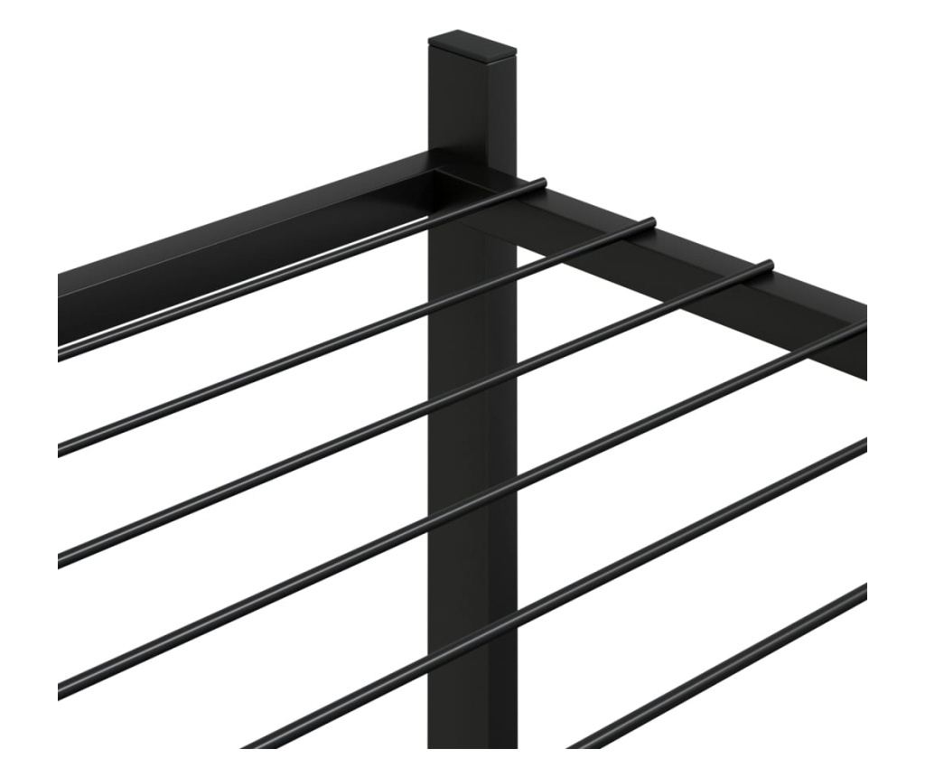 Stalak za cvijeće 83 x 25 x 80 cm crni željezni - 7