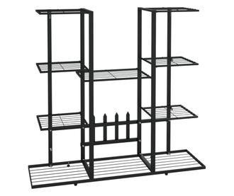 Stalak za cvijeće 94,5 x 25 x 89 cm crni željezni