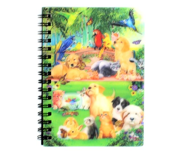 Bilježnica zoo sa spiralom 3D Pet Pals