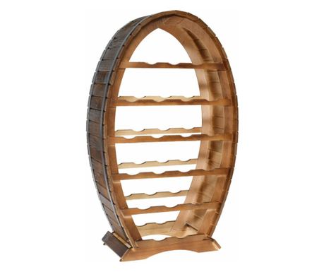 Suport realizat din lemn pentru vin, maro, 87 cm