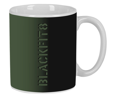 Чаша BlackFit8 Gradient Керамика Черен Военно зелено (350 ml)