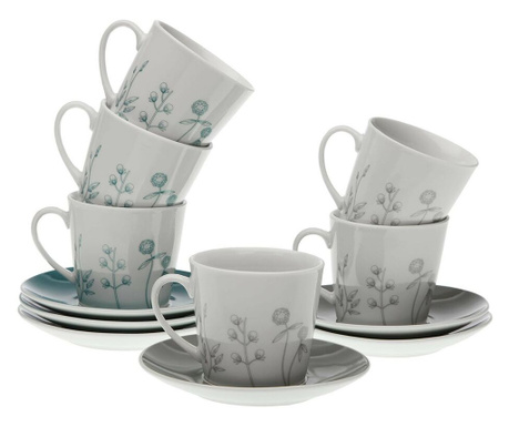 Комплект от 6 чаши за чай с чинийки Versa Nomma