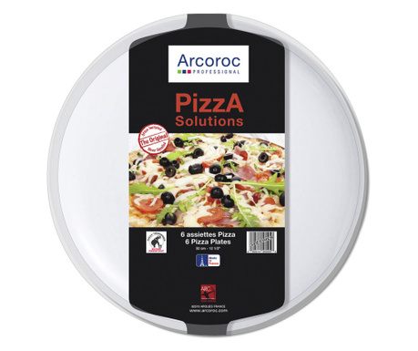 Чиния за пица Arcoroc Solution 6 броя Бял Cтъкло (Ø 32 cm)