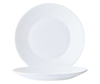 Десертна чиния Arcoroc Restaurant 6 броя Бял Cтъкло (Ø 19,5 cm)