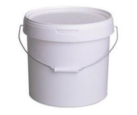 Пластмасова кофа за храна Mercaton®, затваряща се с капак, бяла, 3,3 л