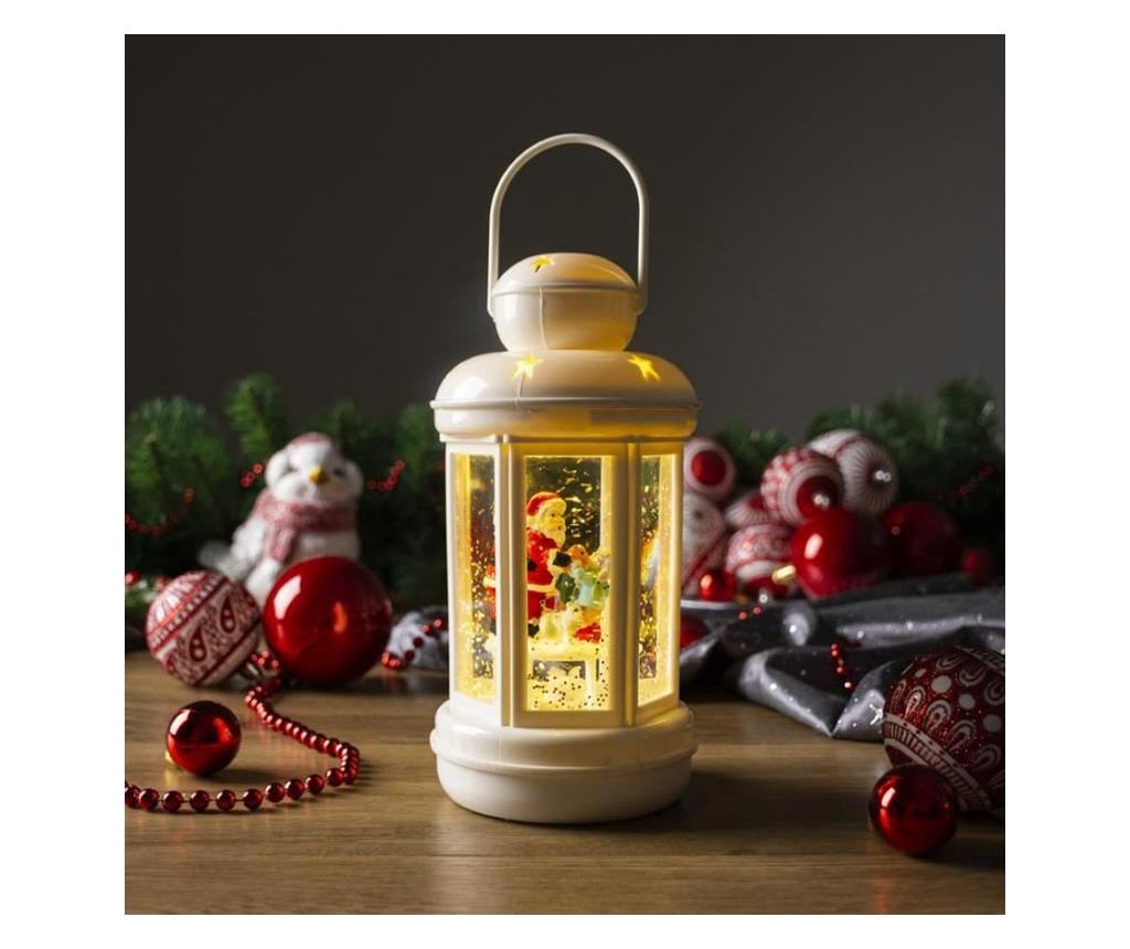 Karácsonyi dekoráció, lámpás Mikulással, LED, 3xAAA, 10x10x20 cm - 2